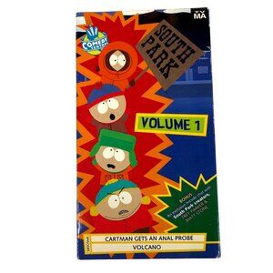 1997 South Park Volume 1 VHS Tape Cartman Gets An Anal Probe Volcano Rhino Video